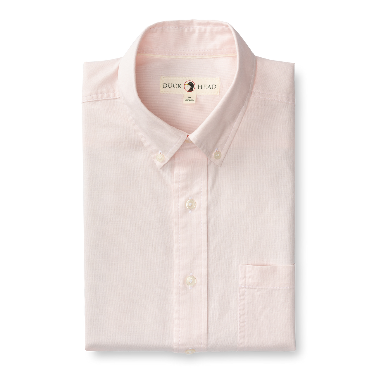 Cotton Oxford Sport Shirt - Morris Solid - Pastel Pink