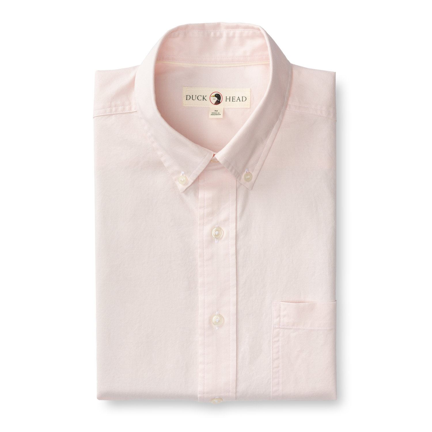 Cotton Oxford Sport Shirt - Morris Solid - Pastel Pink