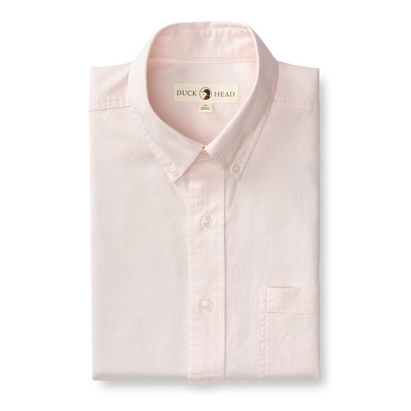 Cotton Oxford Sport Shirt - Morris Solid - Pastel Pink