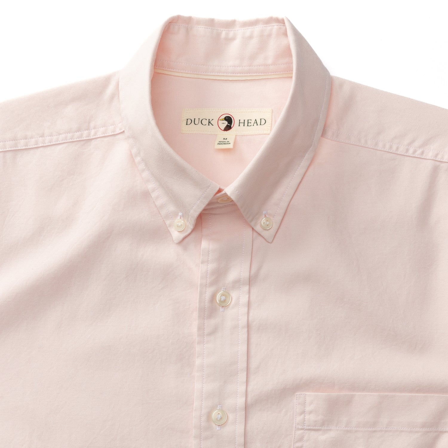 Cotton Oxford Sport Shirt - Morris Solid - Pastel Pink