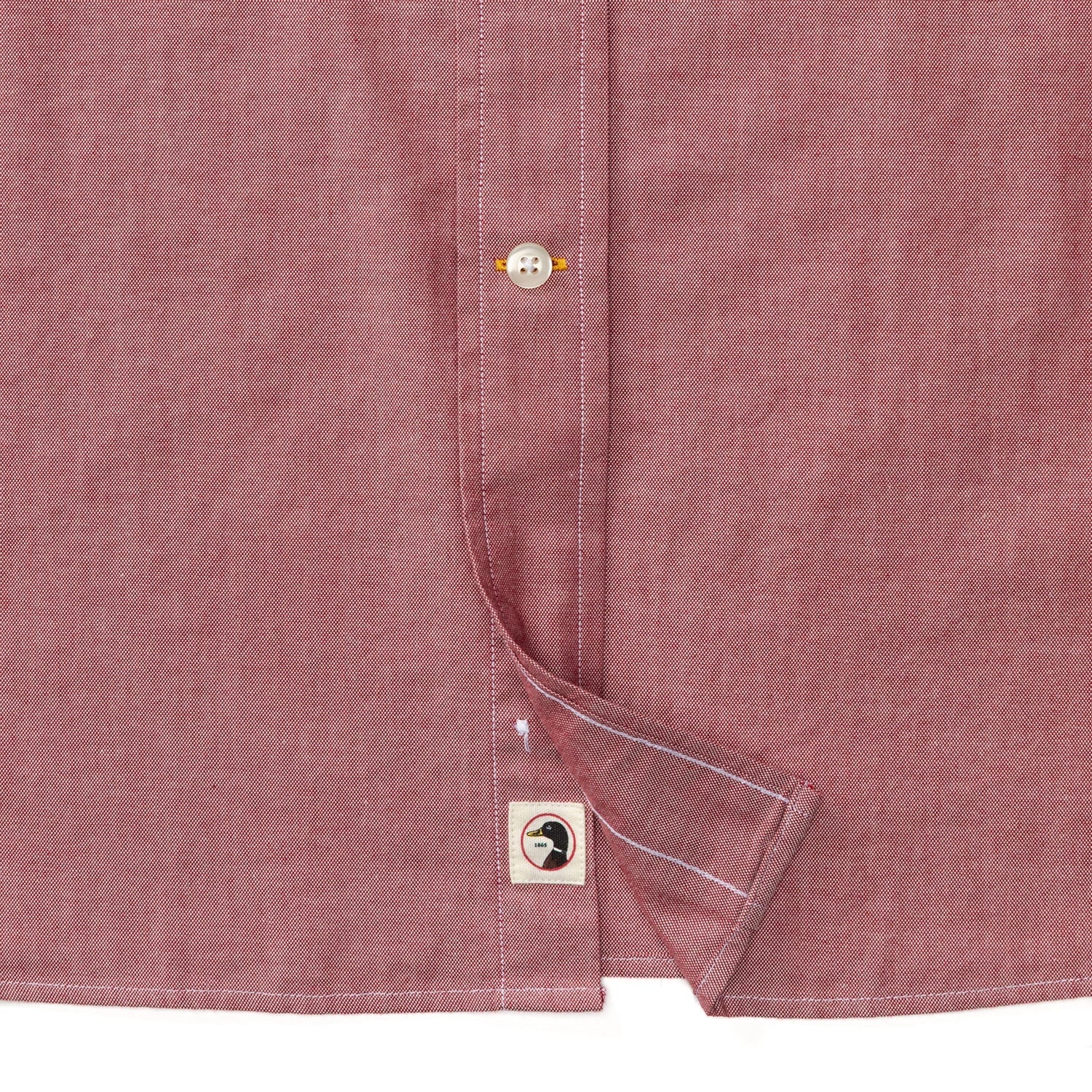 Cotton Oxford Sport Shirt - Morris Solid - Rio Red
