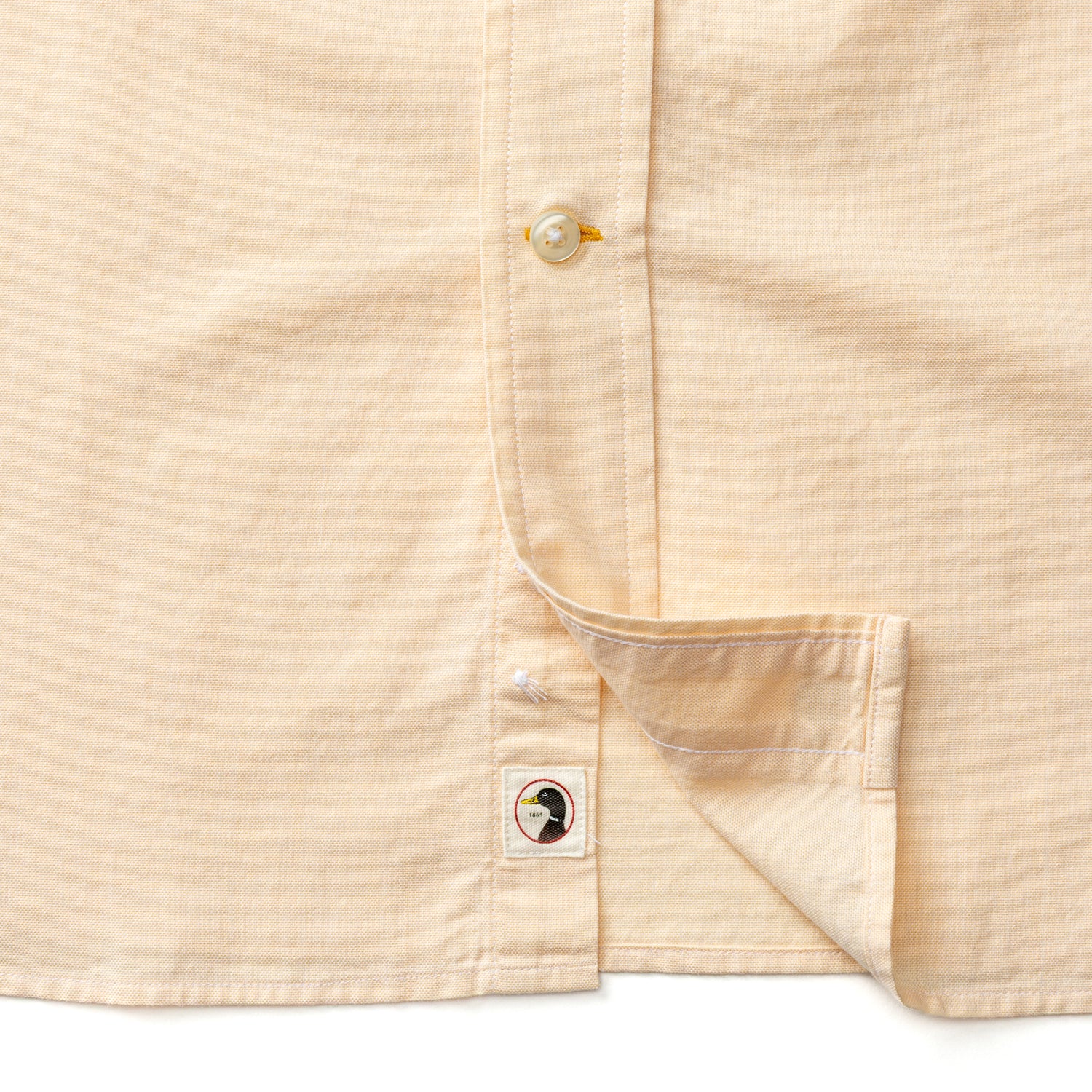 Cotton Oxford Sport Shirt - Morris Solid - Yellow
