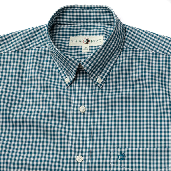 Performance Poplin Sport Shirt - Walton Gingham - Legion Blue