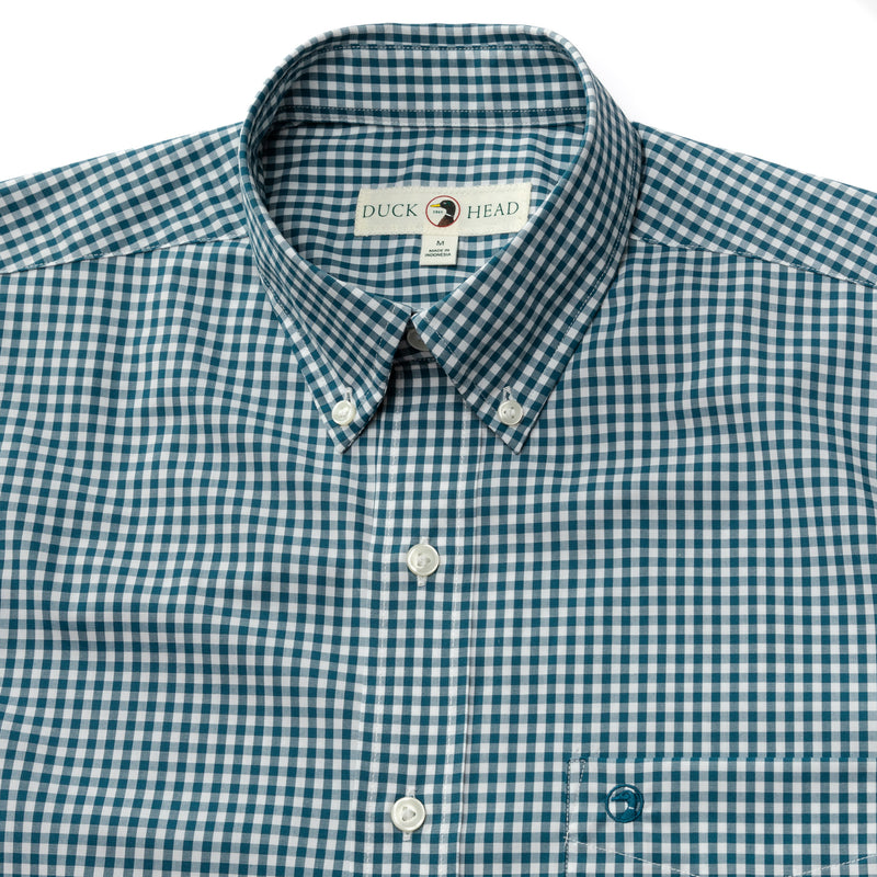 Performance Poplin Sport Shirt - Walton Gingham - Legion Blue