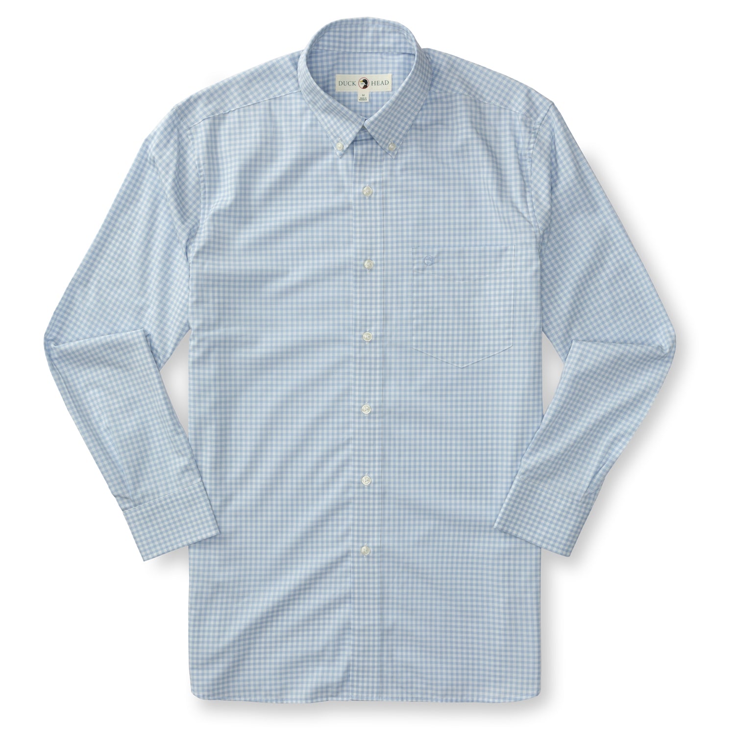 Walton Gingham Performance Poplin Sport Shirt - Zen Blue