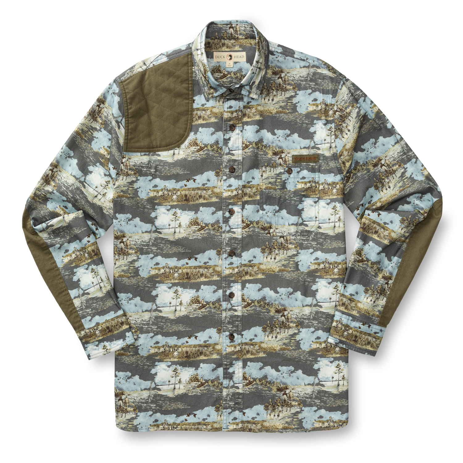 Woodland Shooting Shirt - Marshland Print