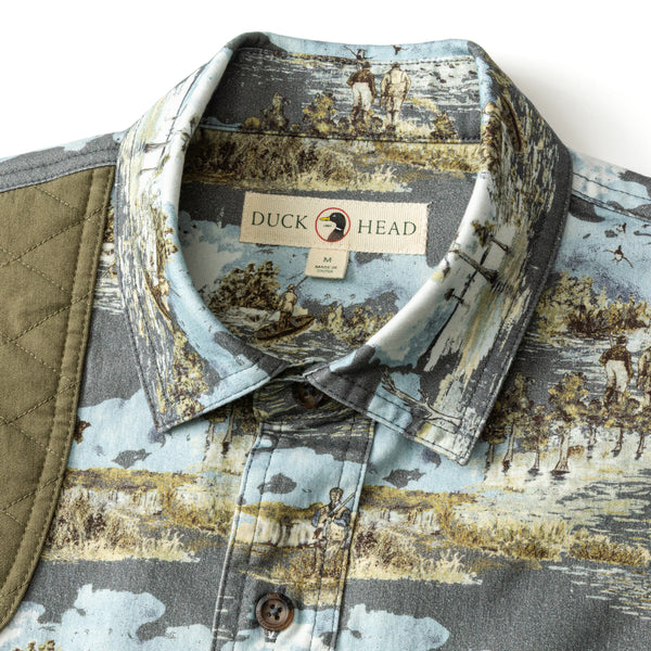 Woodland Shooting Shirt - Marshland Print
