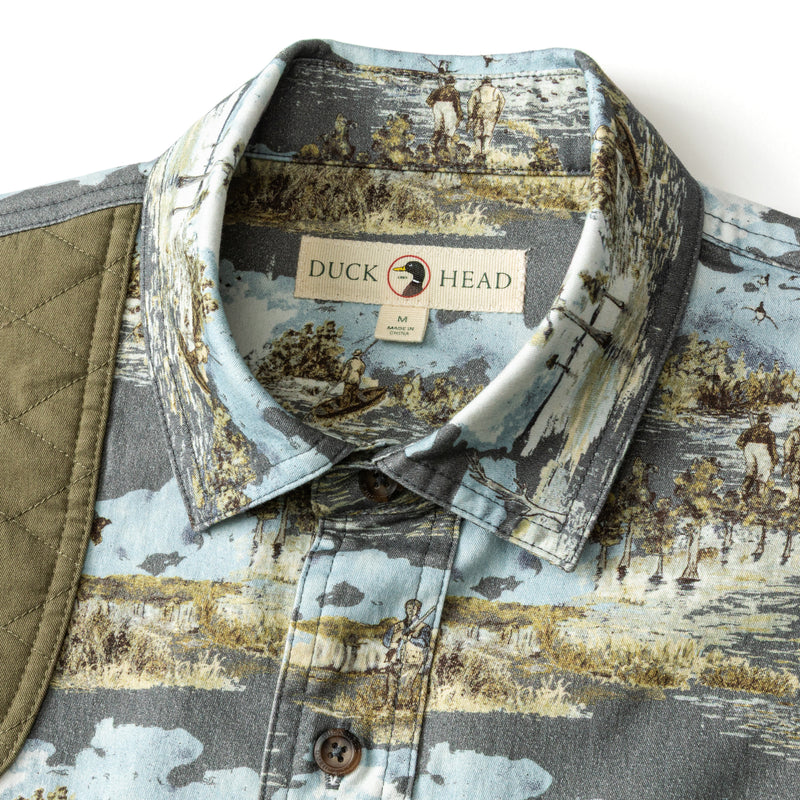 Woodland Shooting Shirt - Marshland Print