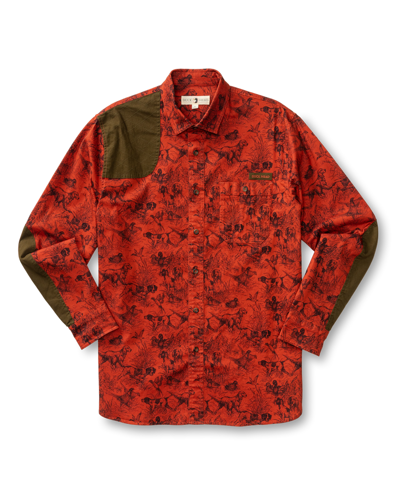 Woodland Shooting Shirt - Burnt Sienna