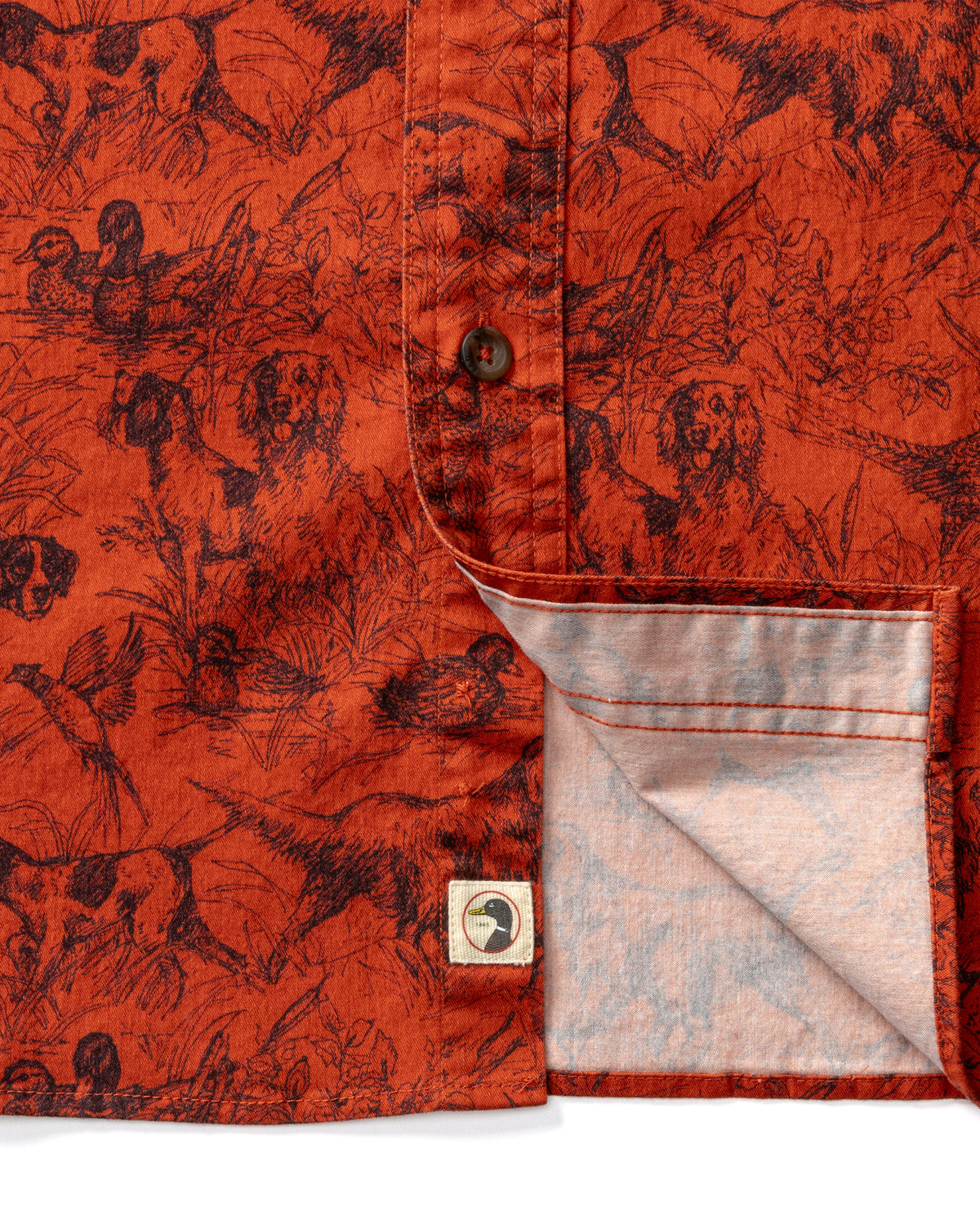 Woodland Shooting Shirt - Burnt Sienna