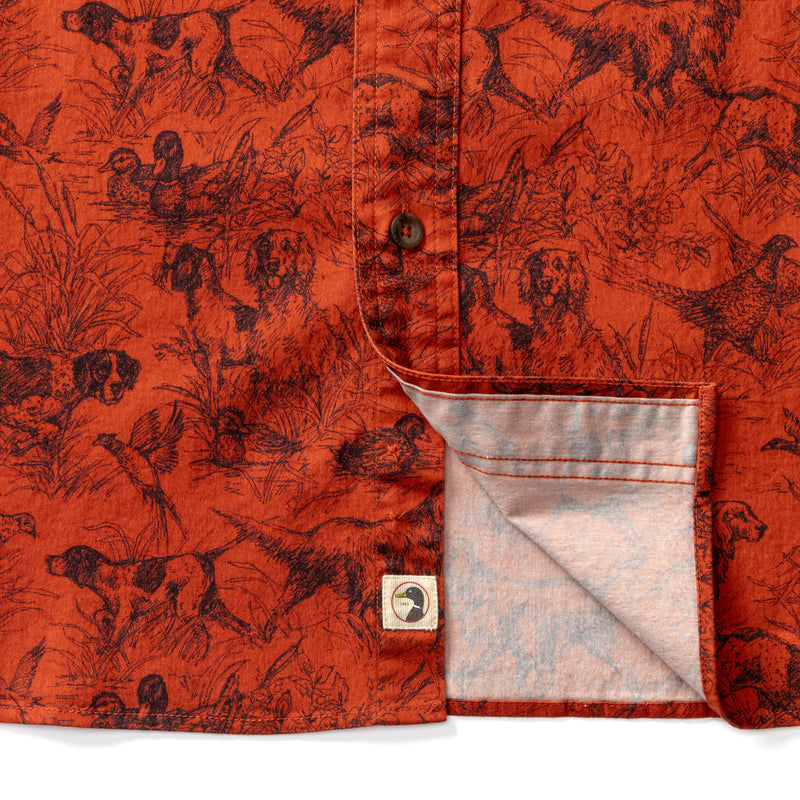 Woodland Shooting Shirt - Burnt Sienna