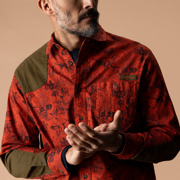 Woodland Shooting Shirt - Burnt Sienna