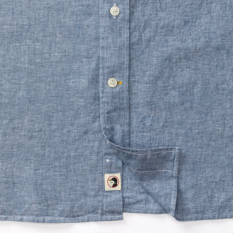 Linen Cotton Oxford Sport Shirt - Wallace Solid