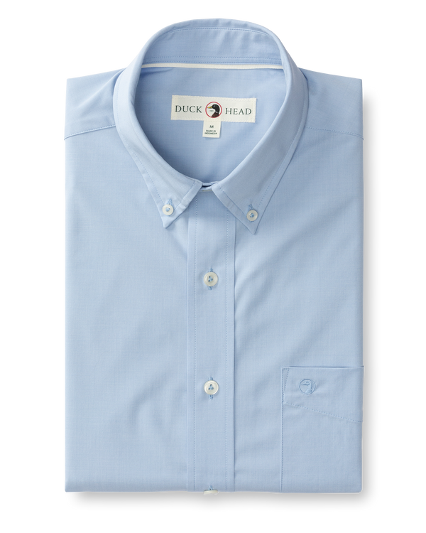 Performance Poplin Sport Shirt - Boyce Solid - Light Blue