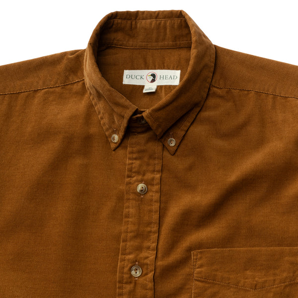 Whitman Corduroy Sport Shirt - Dark Amber