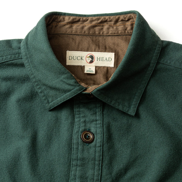 Slater Moleskin Overshirt - Spruce Green