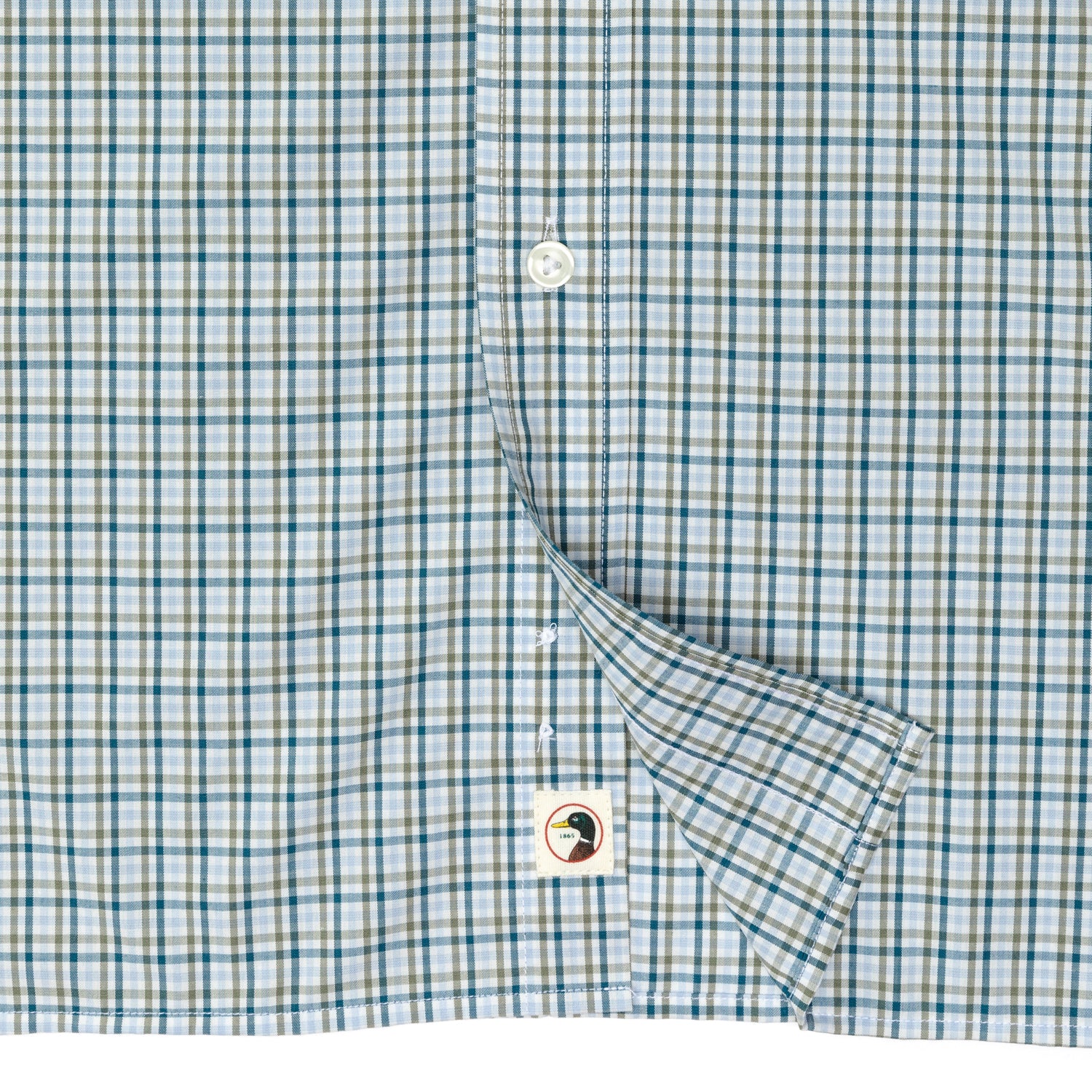 Performance Poplin Sport Shirt - Benton Plaid - Legion Blue