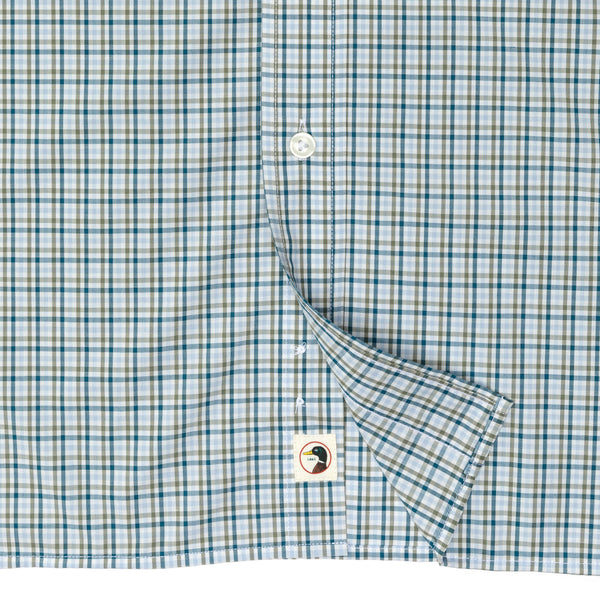 Performance Poplin Sport Shirt - Benton Plaid - Legion Blue