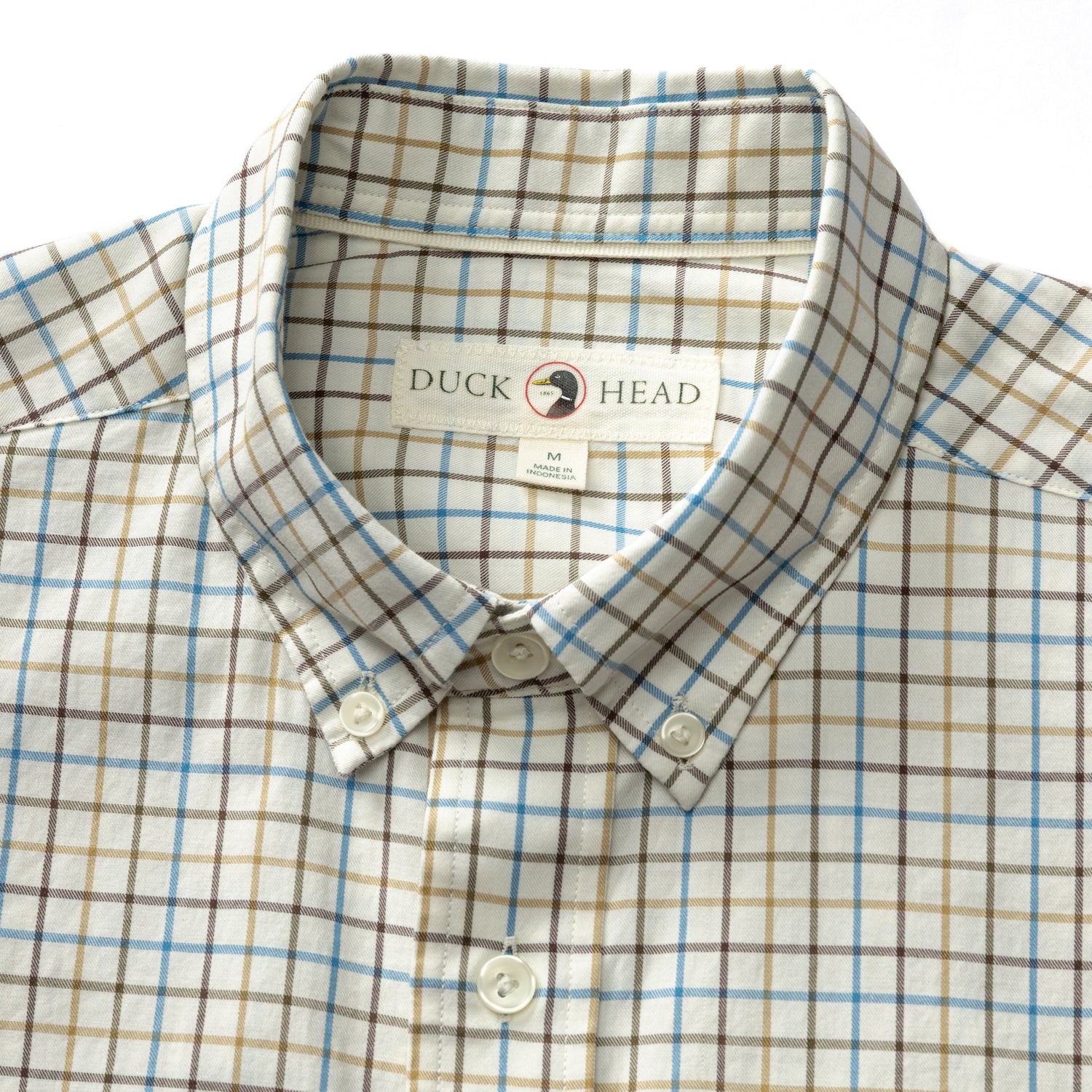 Cotton Twill Sport Shirt - Joyner Plaid - Wheatfield