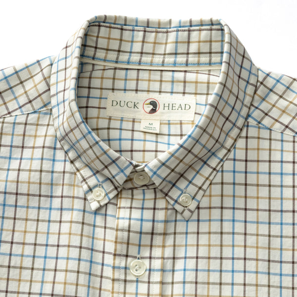 Cotton Twill Sport Shirt - Joyner Plaid - Wheatfield