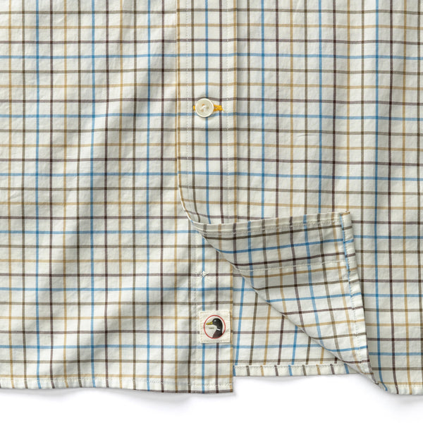 Cotton Twill Sport Shirt - Joyner Plaid - Wheatfield