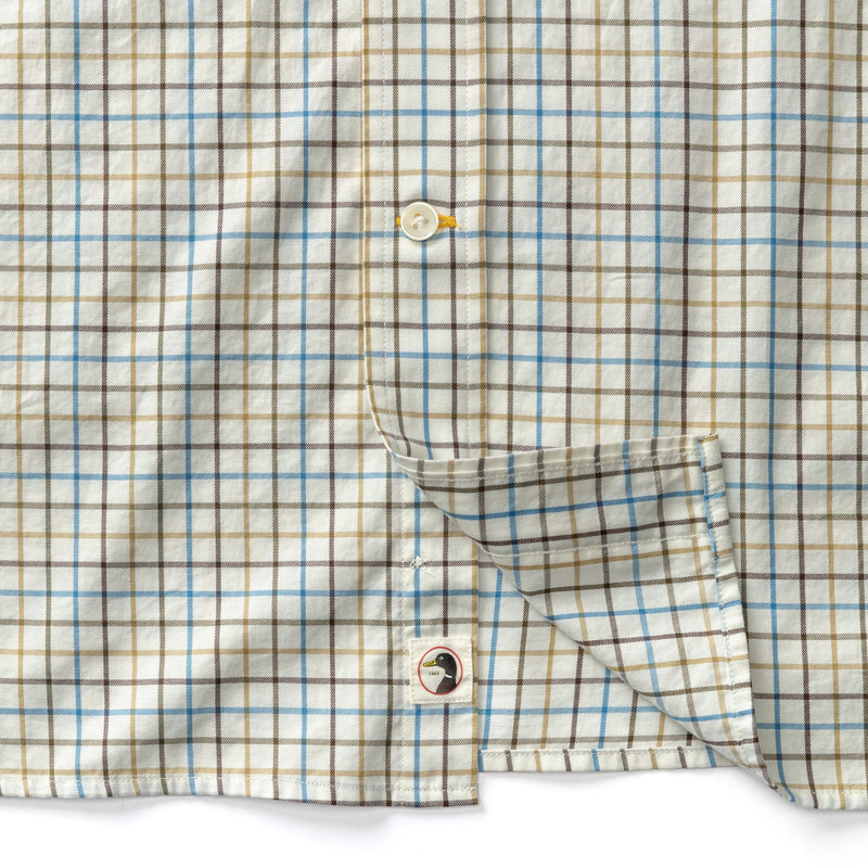Cotton Twill Sport Shirt - Joyner Plaid - Wheatfield