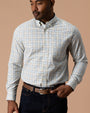 Cotton Twill Sport Shirt - Joyner Plaid - Wheatfield
