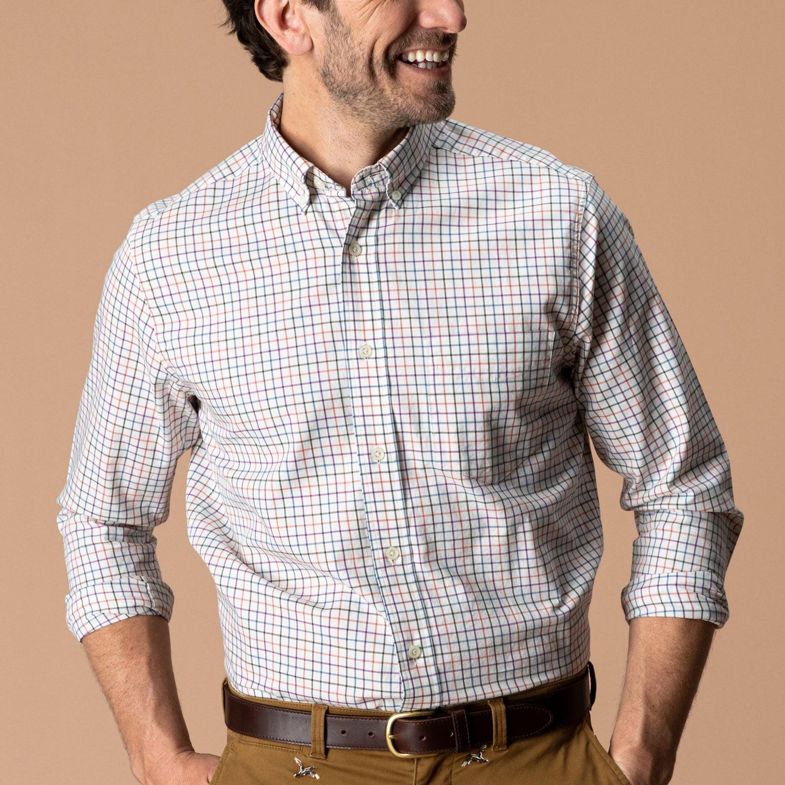 Cotton Twill Sport Shirt - Joyner Plaid