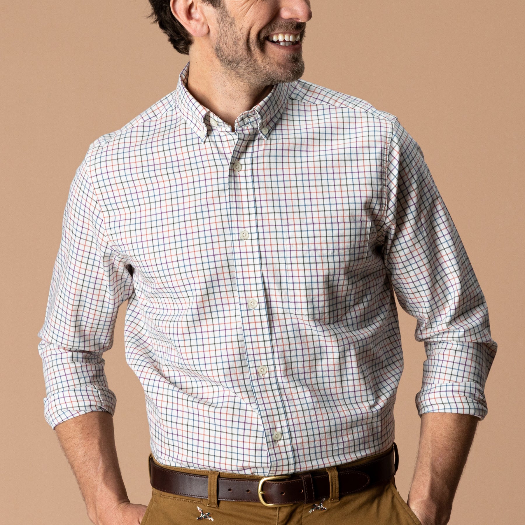 Cotton Twill Sport Shirt - Joyner Plaid