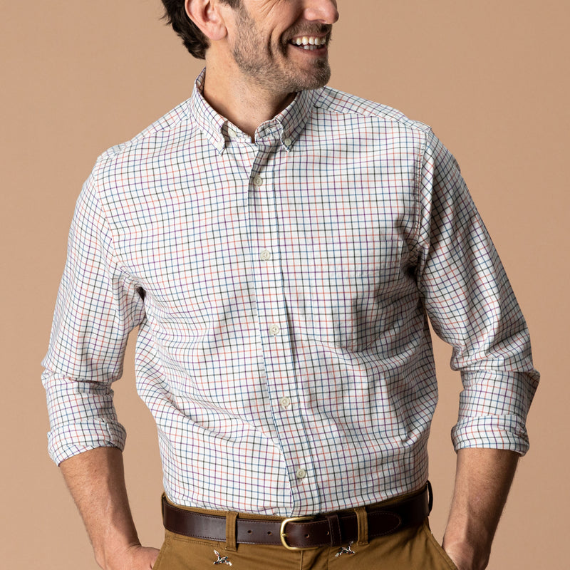 Cotton Twill Sport Shirt - Joyner Plaid