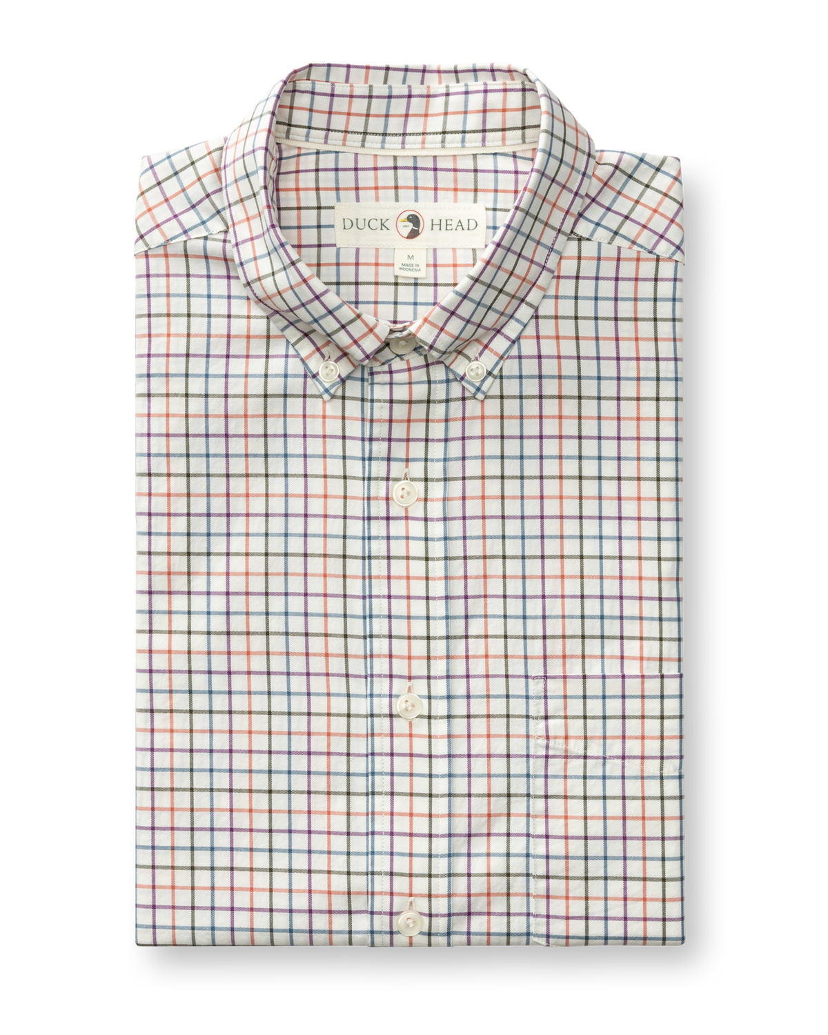 Cotton Twill Sport Shirt - Joyner Plaid - Weathered Rose