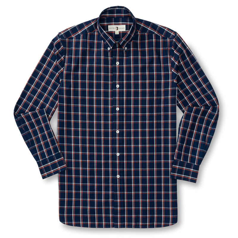 Tolbert Plaid Indigo Sport Shirt