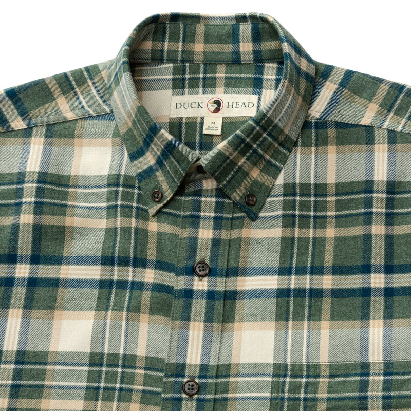 Stoker Plaid Cotton Flannel Sport Shirt