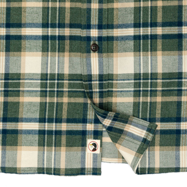 Stoker Plaid Cotton Flannel Sport Shirt