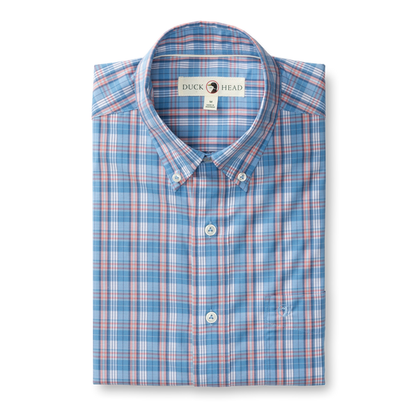 Performance Poplin Sport Shirt - Marcus Plaid