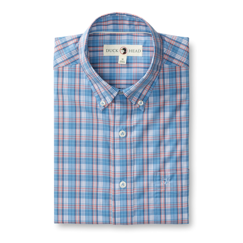 Performance Poplin Sport Shirt - Marcus Plaid