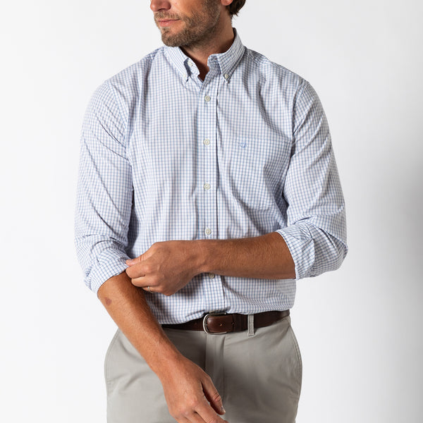 Performance Poplin Sport Shirt - Casey Plaid