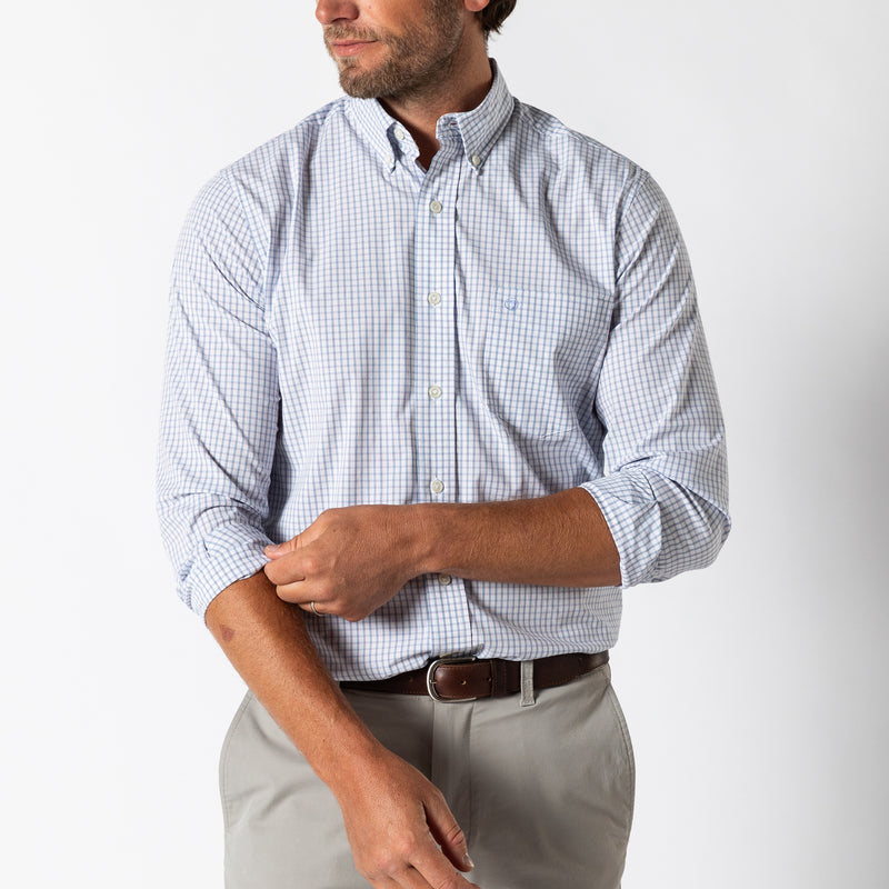 Performance Poplin Sport Shirt - Casey Plaid