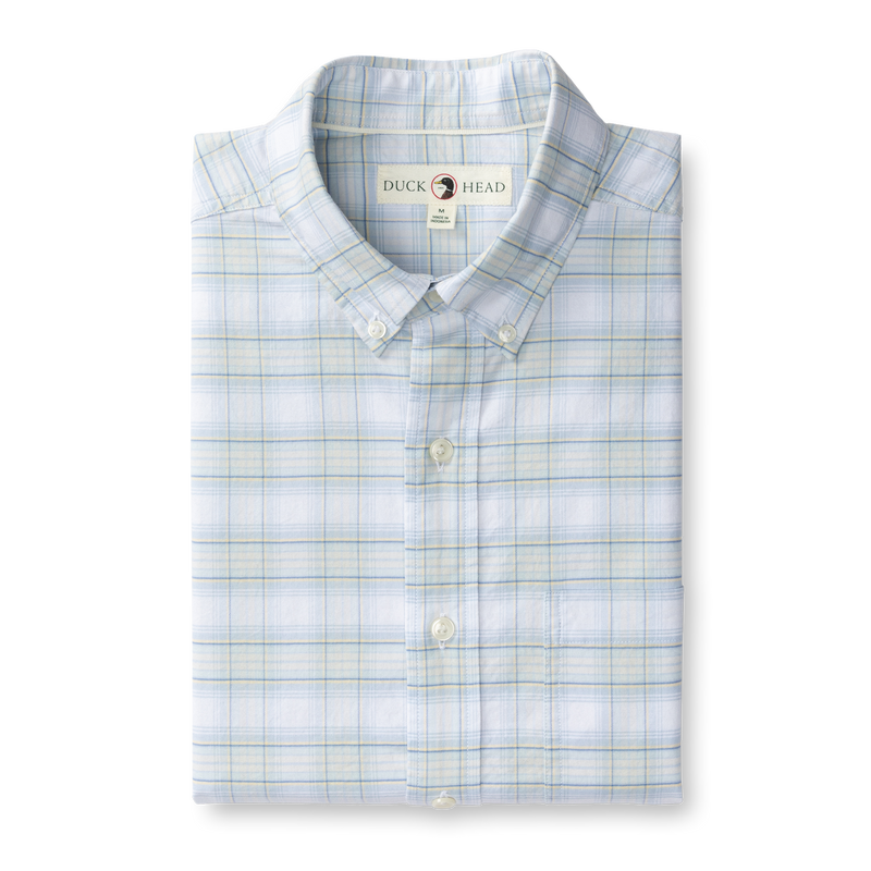 Cotton Oxford Sport Shirt - Raney Plaid