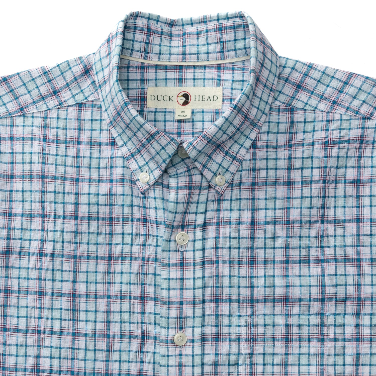 Linen Cotton Oxford Sport Shirt - Broome Plaid