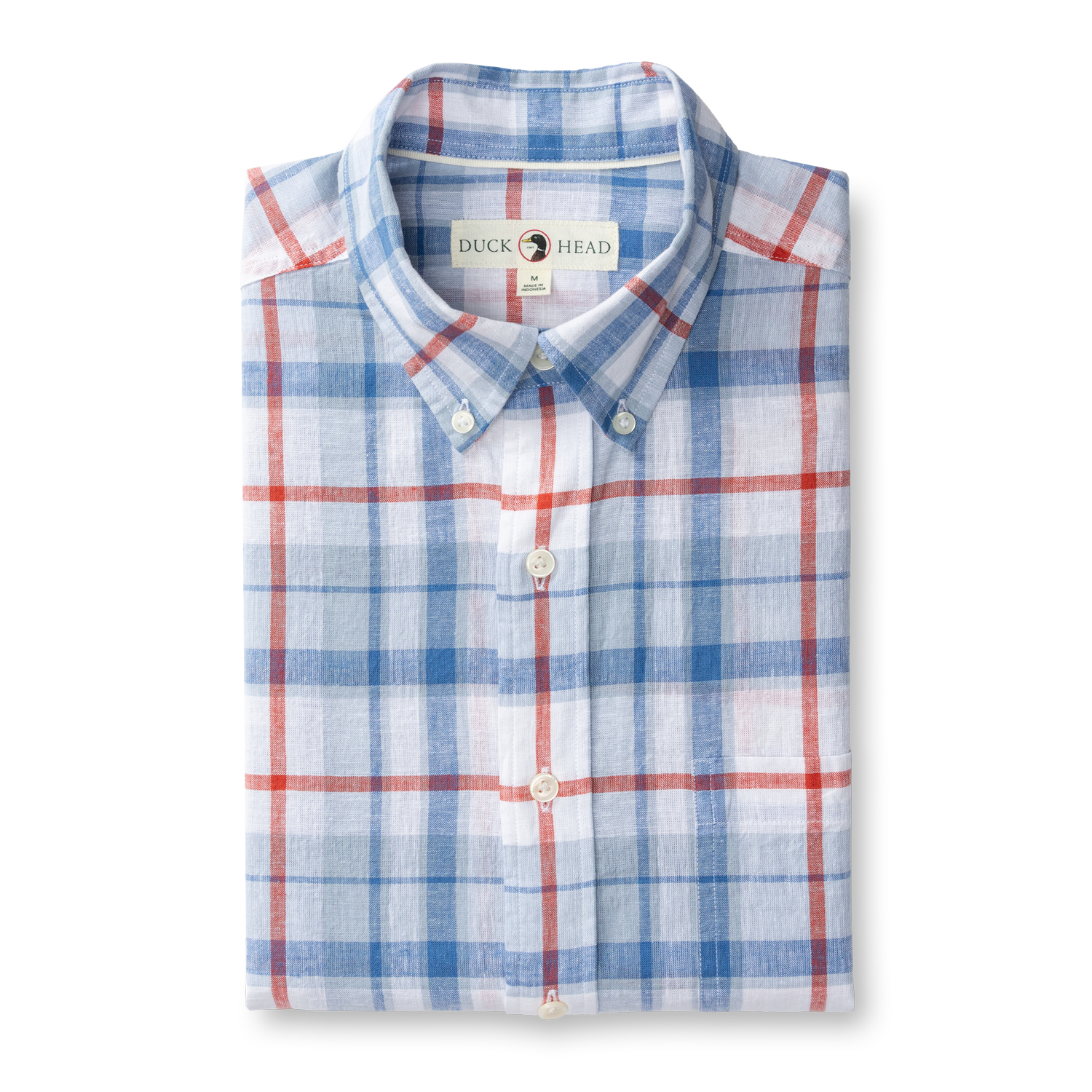 Linen Cotton Oxford Sport Shirt - Conner Plaid
