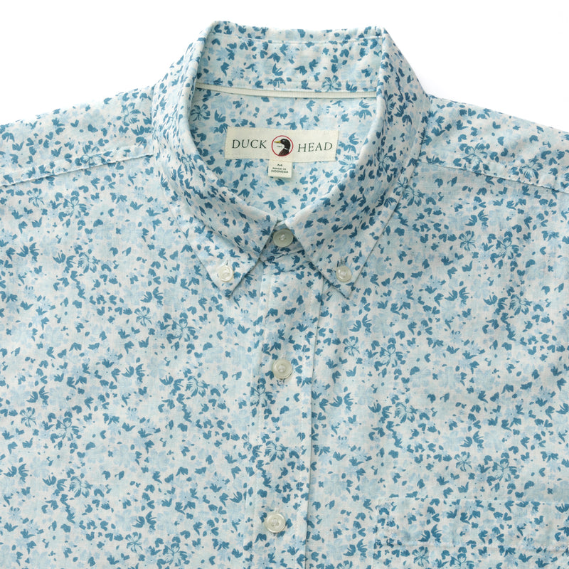 Linen Cotton Oxford Sport Shirt - Brookvine Floral