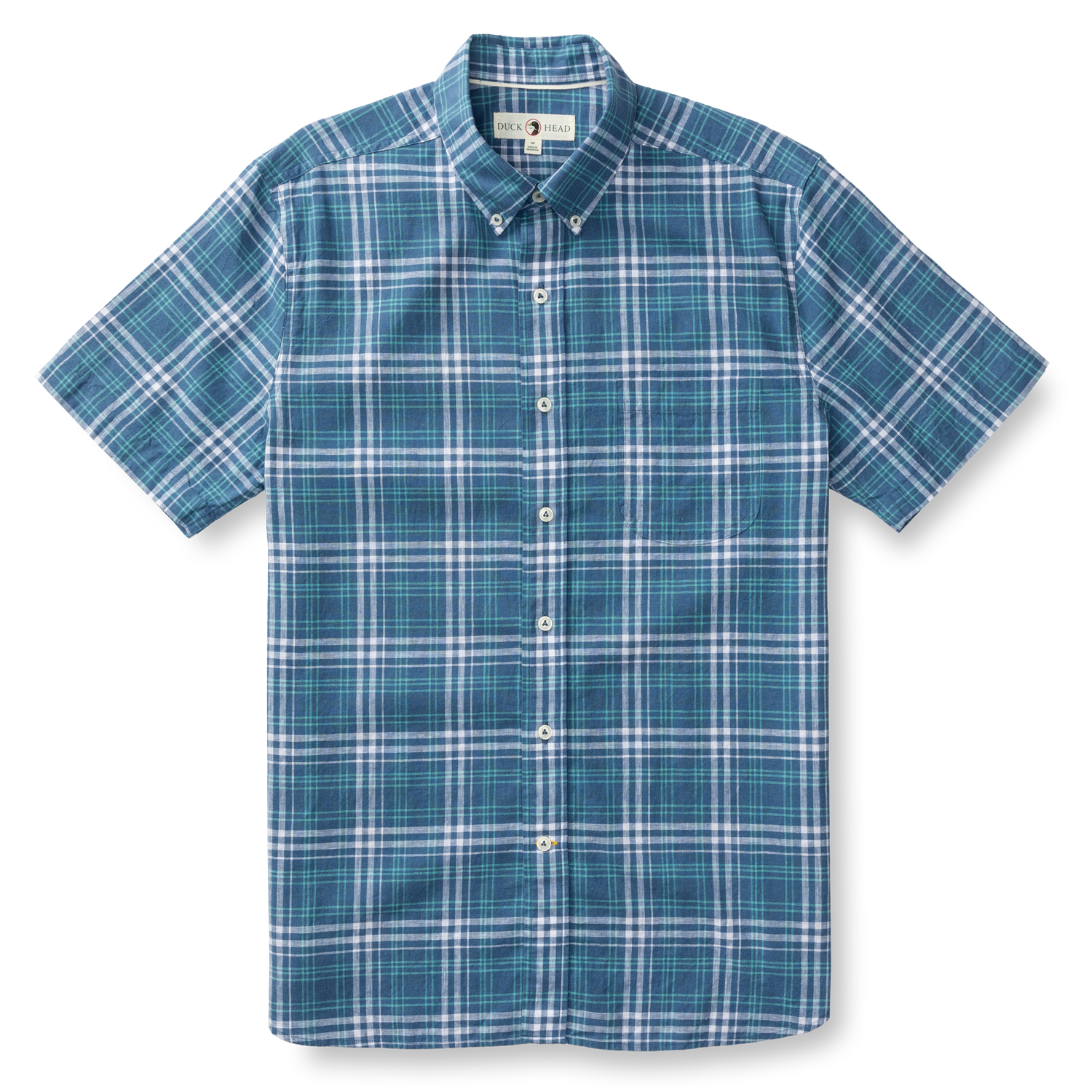 Linen Cotton Oxford Sport Shirt - Quinton Plaid