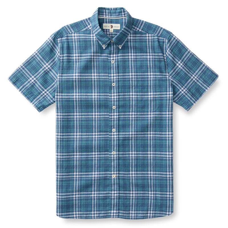 Linen Cotton Oxford Sport Shirt - Quinton Plaid