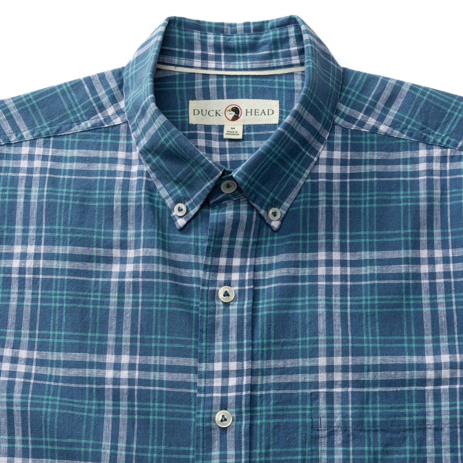 Linen Cotton Oxford Sport Shirt - Quinton Plaid