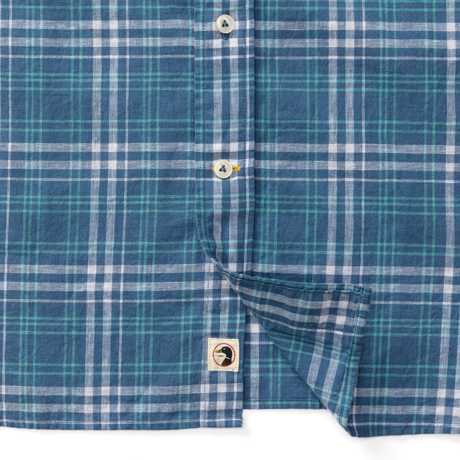 Linen Cotton Oxford Sport Shirt - Quinton Plaid