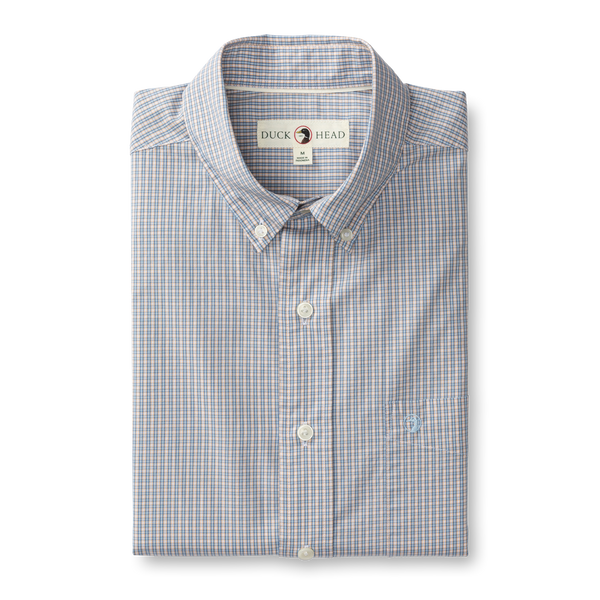 Cotton Poplin Sport Shirt - Ferry Plaid