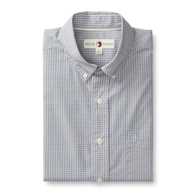 Cotton Poplin Sport Shirt - Ferry Plaid