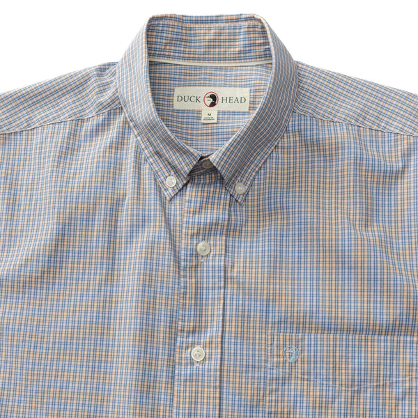 Cotton Poplin Sport Shirt - Ferry Plaid