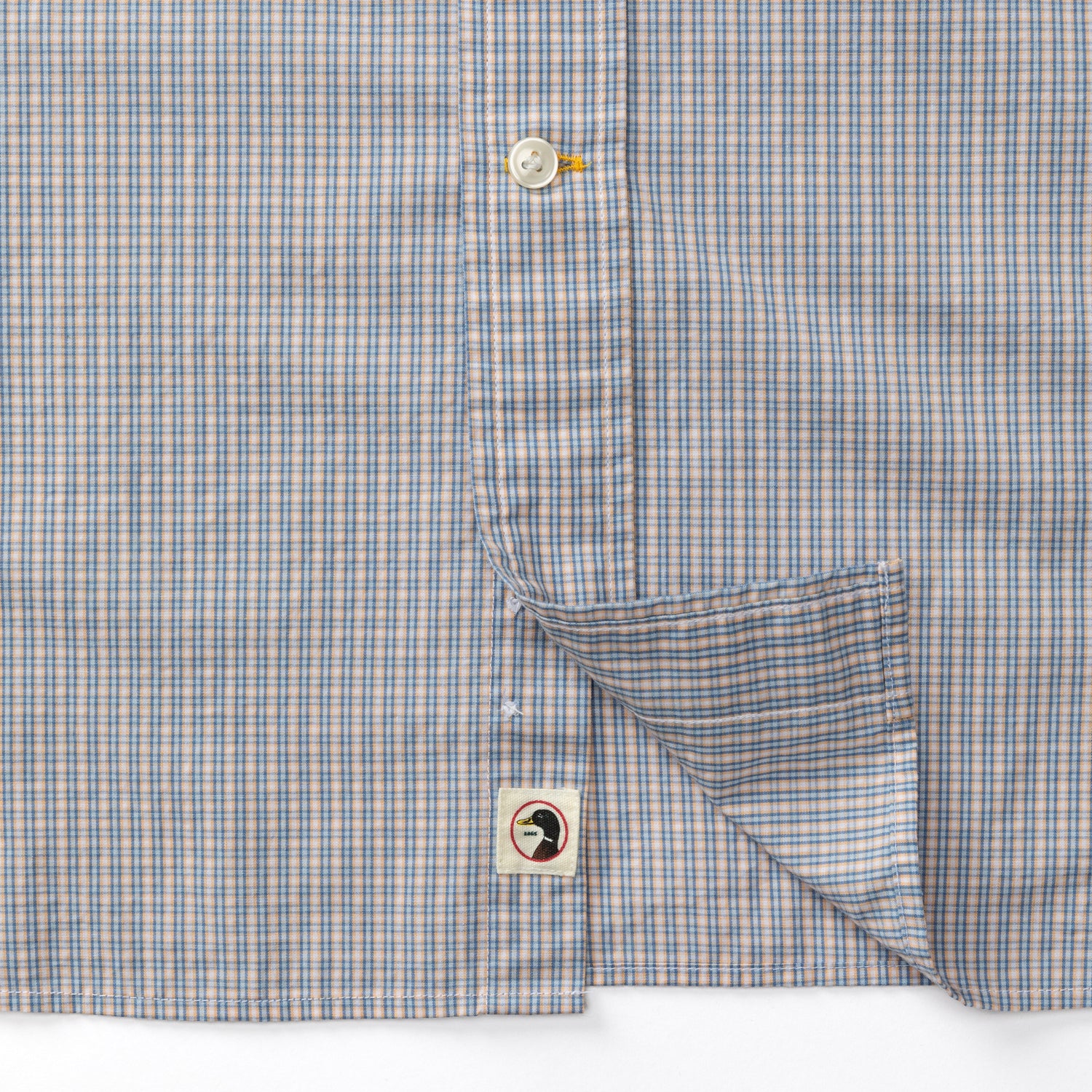 Cotton Poplin Sport Shirt - Ferry Plaid